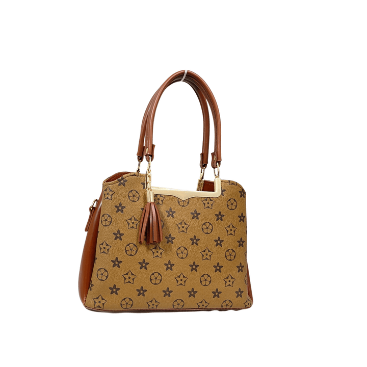 Modern Antaaj vintage check handbag with multiple compartments and long detachable strap.